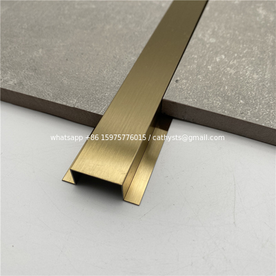 Stainless Steel Tile Trim U Shape Polished Ss Profile supplier