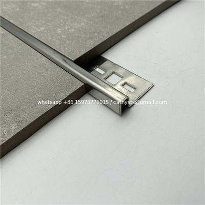 Stainless Steel Sand Blast Wall Tile Trim Decorative Brass Metal Strips supplier