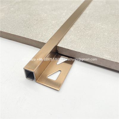 Stainless Steel U Channel Decorative Brass Profile Floor Inlay Ss Gold Tile Trim Floor Trim supplier