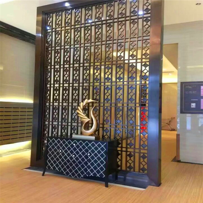good quality Wall partition decorative pattern metal panel color finish ...