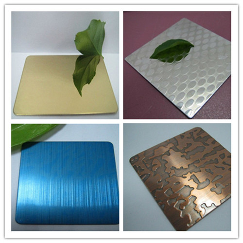 colored/etched/embossed decorative Stainless Steel sheet