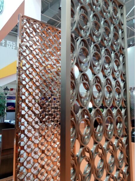 201 stainless steel pipe welded wall panels Foshan factory wholesale price screen divider