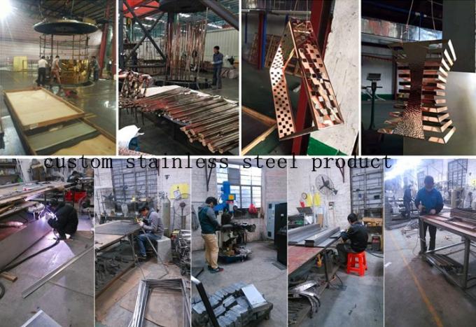 CNC sheet metal fabrication stainless steel art manual work