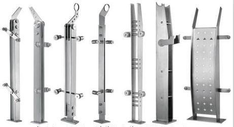 High Quality Factory Custom Stair Railing Design Frameless Stainless Steel Terrace Balustrade