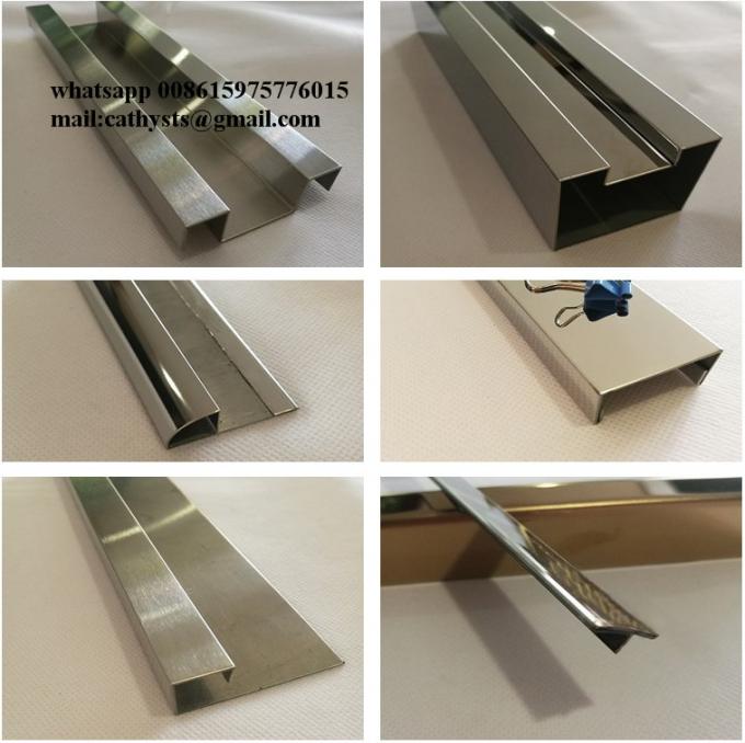Offer free samples decorative trim stainless steel U channel for ceiling curved lines
