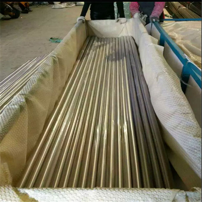Gold Stainless Steel Pipe Tube Brushed Finish 201 304 316 For Handrail Balustrade Ceiling Decoration