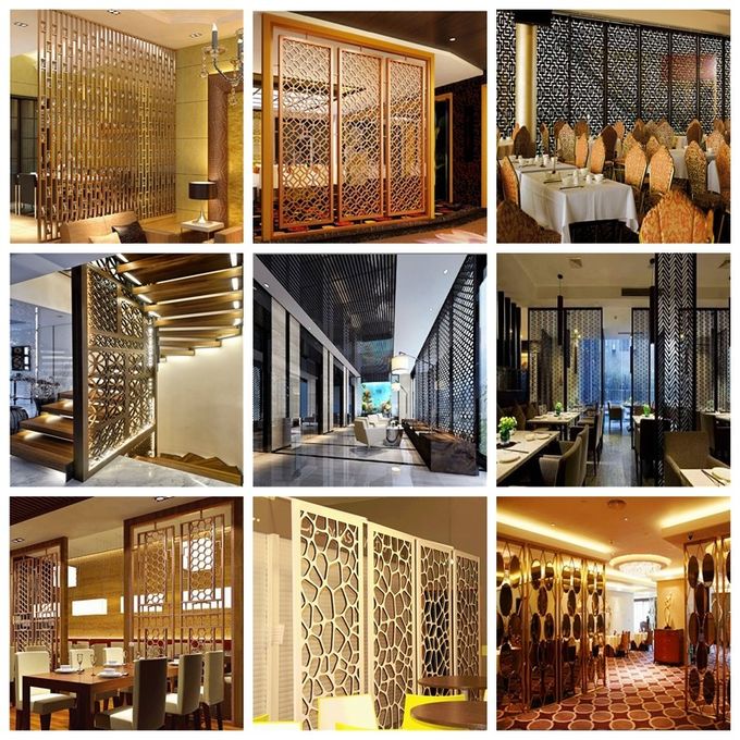 Perforated Carved Aluminum Panel for Decoration Wall partition metal screen