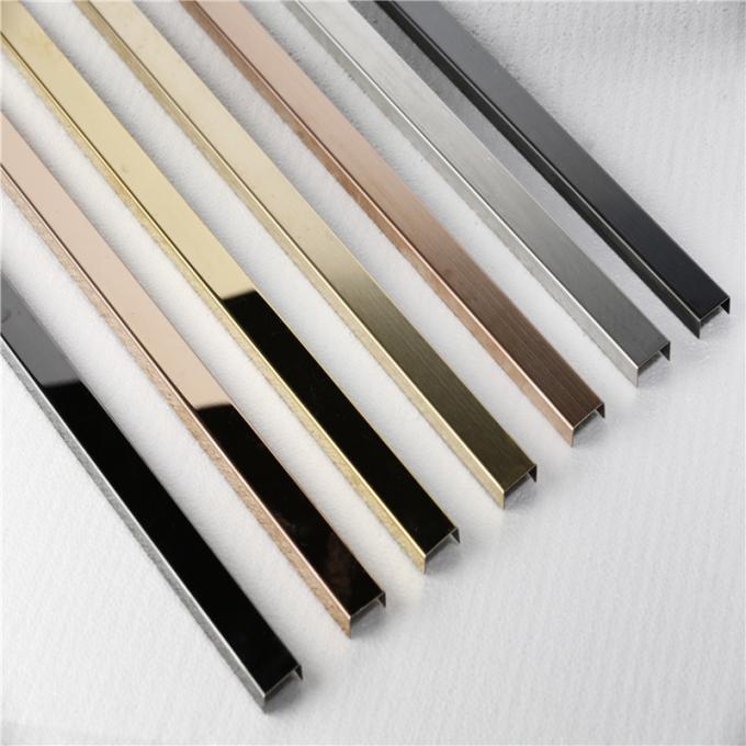 Free sample stainless steel tile trim u shape polished ss profile