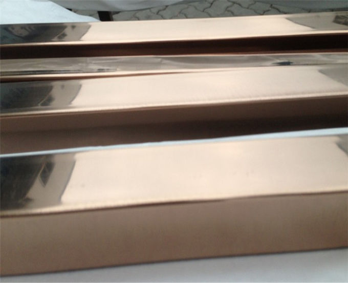 high quality decorative stainless steel pipe square tube with gold or rose gold mirror finish