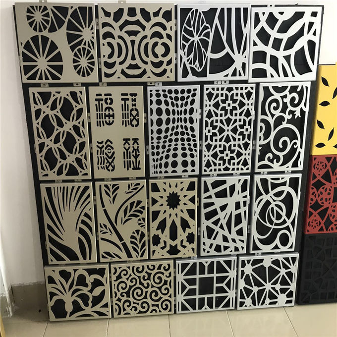 Laser Cut Aluminum Perforated Carved Screen Panels for interior decorative room divider