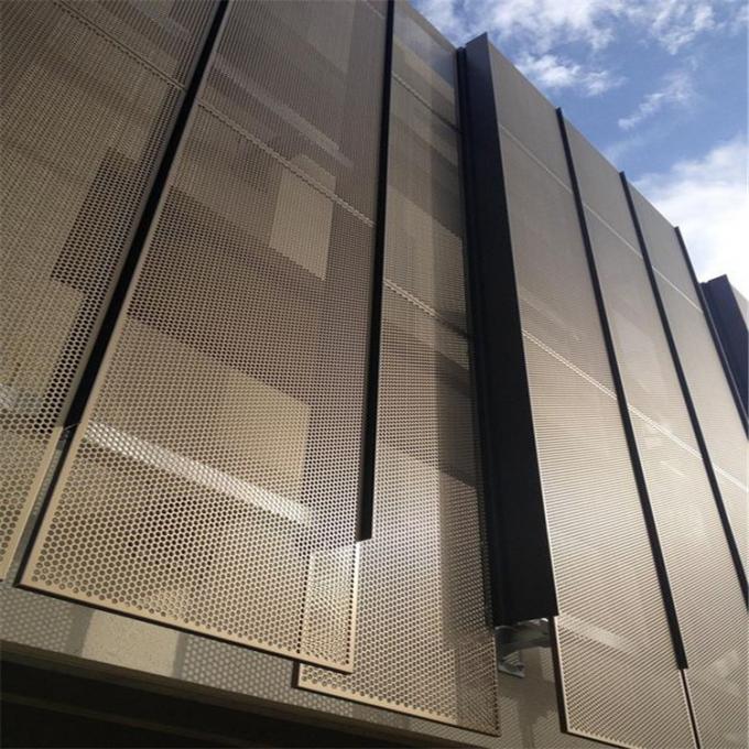 Customized Aluminum Curtain Wall panel Exterior Perforated
