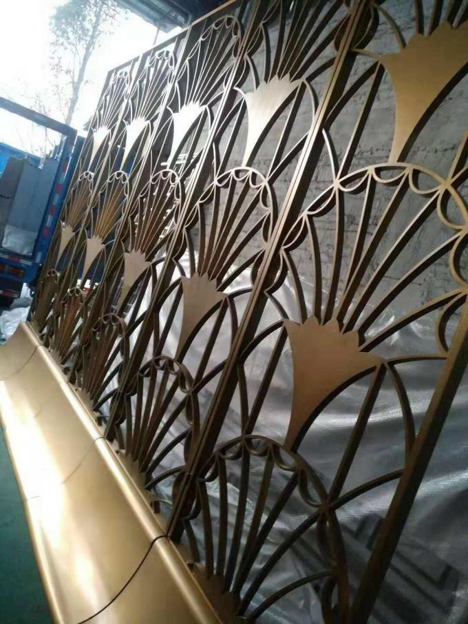 Bronze Cooper Metal Laser Cut Panels Color stainless steel room dividers Cooper Metal Laser Cut