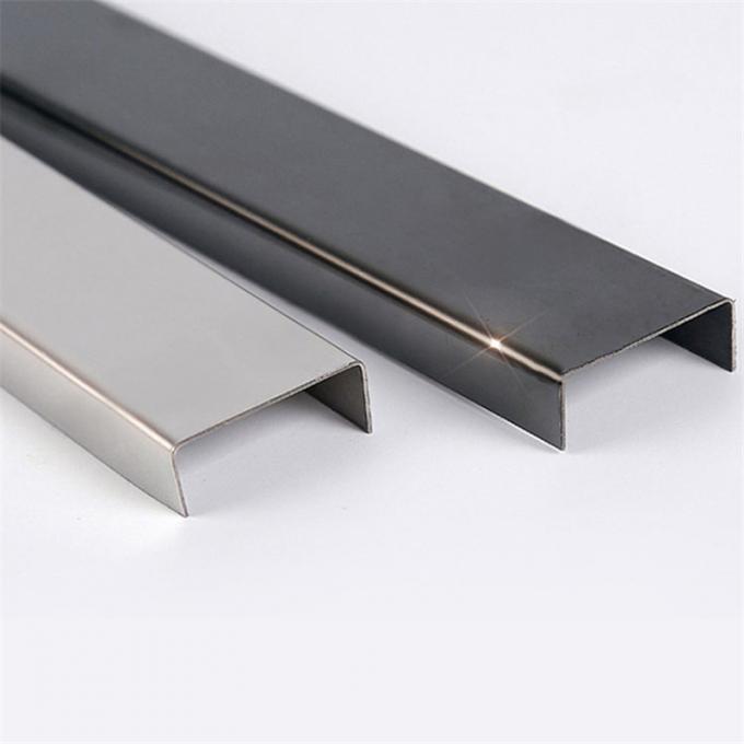 stainless steel decorative trim square edge tile trim U shape strip